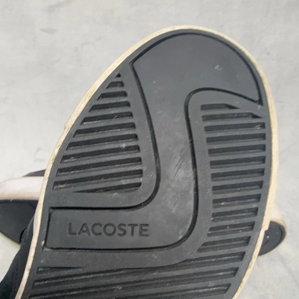 Lacoste Spectral LS SCM Shoes Mens Size 9.5 Black High Top Casual Sneakers